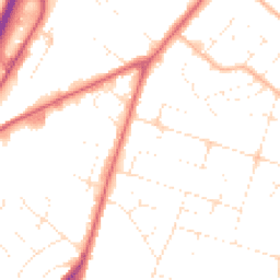 Daytime road noise heatmap for BH12 3DZ