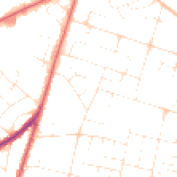 Daytime road noise heatmap for BH12 3JR
