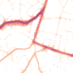 Daytime road noise heatmap for BH12 3JU