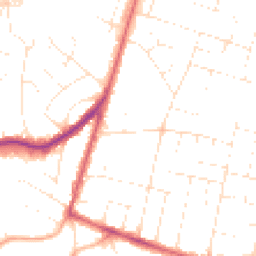 Daytime road noise heatmap for BH12 3LG