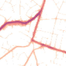 Daytime road noise heatmap for BH12 3LP