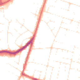 Daytime road noise heatmap for BH12 3LQ