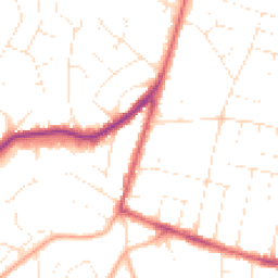Daytime road noise heatmap for BH12 3LR