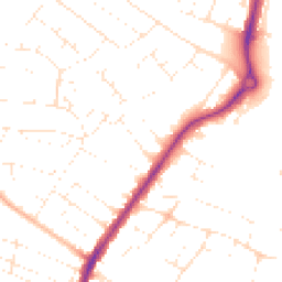 Daytime road noise heatmap for BH12 4BD
