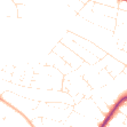 Daytime road noise heatmap for BH12 4BZ
