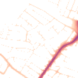 Daytime road noise heatmap for BH12 4DG