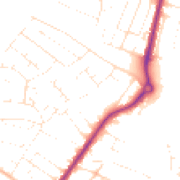Daytime road noise heatmap for BH12 4EG