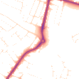 Daytime road noise heatmap for BH12 4HL
