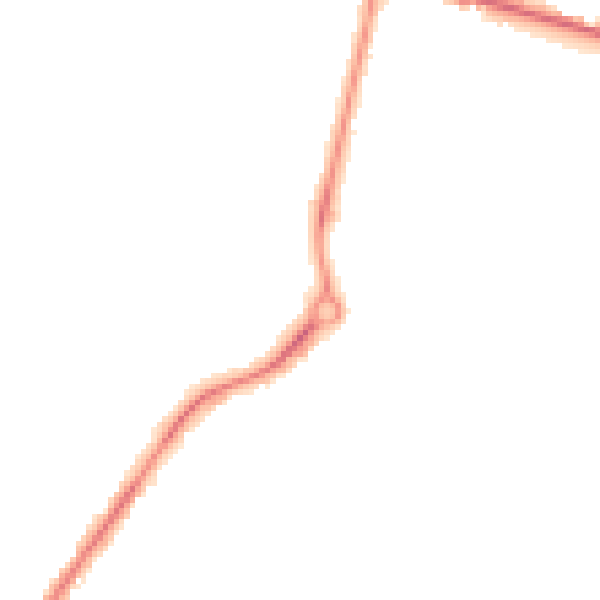 Night-time road noise heatmap for BH12 4HL