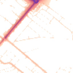 Daytime road noise heatmap for BH12 4JF