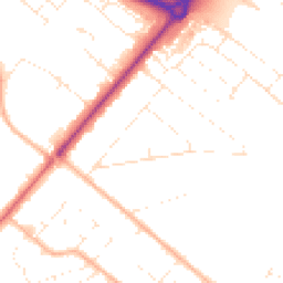 Daytime road noise heatmap for BH12 4JT