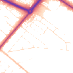 Daytime road noise heatmap for BH12 4LF