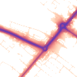 Daytime road noise heatmap for BH12 4PW