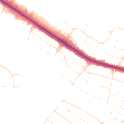 Daytime road noise heatmap for BH12 5AP