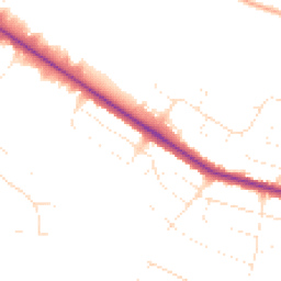 Daytime road noise heatmap for BH12 5AQ