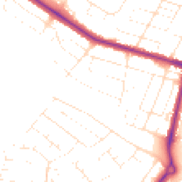 Daytime road noise heatmap for BH12 5AY