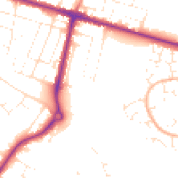 Daytime road noise heatmap for BH12 5BP