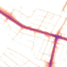 Daytime road noise heatmap for BH12 5DS