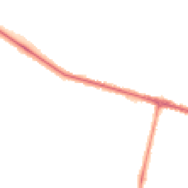 Night-time road noise heatmap for BH12 5DS