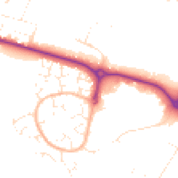 Daytime road noise heatmap for BH12 5EG