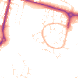 Daytime road noise heatmap for BH12 5ER