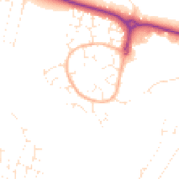 Daytime road noise heatmap for BH12 5ES