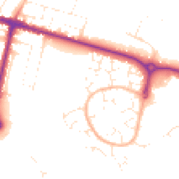 Daytime road noise heatmap for BH12 5EZ