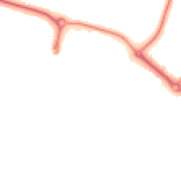 Night-time road noise heatmap for BH12 5HS