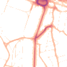 Daytime road noise heatmap for BH13 6AF
