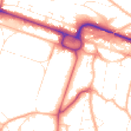 Daytime road noise heatmap for BH13 6AG