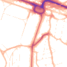 Daytime road noise heatmap for BH13 6AH