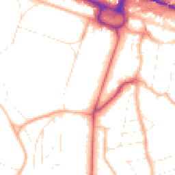 Daytime road noise heatmap for BH13 6AL