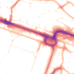 Daytime road noise heatmap for BH13 6AP