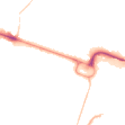 Night-time road noise heatmap for BH13 6AP