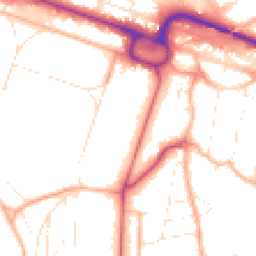 Daytime road noise heatmap for BH13 6AQ