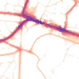 Daytime road noise heatmap for BH13 6AR