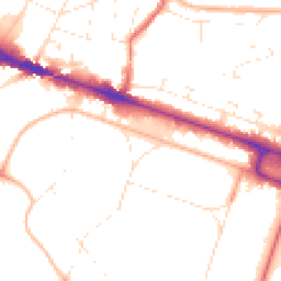 Daytime road noise heatmap for BH13 6AU