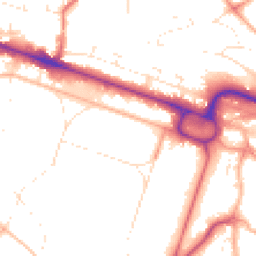 Daytime road noise heatmap for BH13 6AX