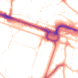 Daytime road noise heatmap for BH13 6AY
