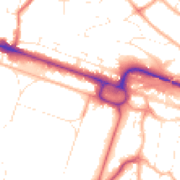 Daytime road noise heatmap for BH13 6BE