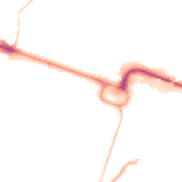 Night-time road noise heatmap for BH13 6BE