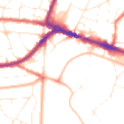 Daytime road noise heatmap for BH13 6BJ