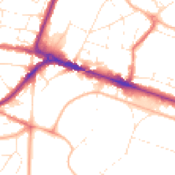 Daytime road noise heatmap for BH13 6BL
