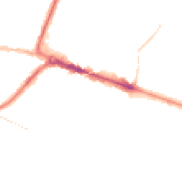 Night-time road noise heatmap for BH13 6BL
