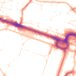 Daytime road noise heatmap for BH13 6BQ