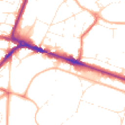 Daytime road noise heatmap for BH13 6BT