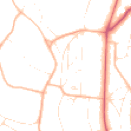 Daytime road noise heatmap for BH13 6DE