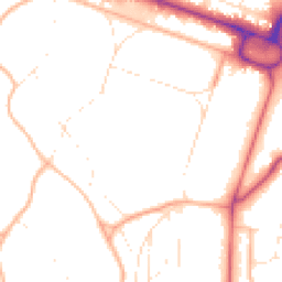 Daytime road noise heatmap for BH13 6DZ