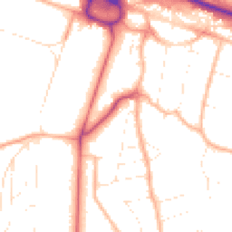 Daytime road noise heatmap for BH13 6EY