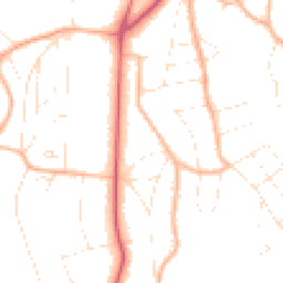 Daytime road noise heatmap for BH13 6HY